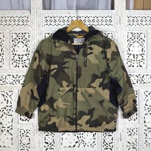 Genuine Gap Brand 2000's Kids Camo‎ Fleece Lined Full Zip Jacket Sz Medium (8)